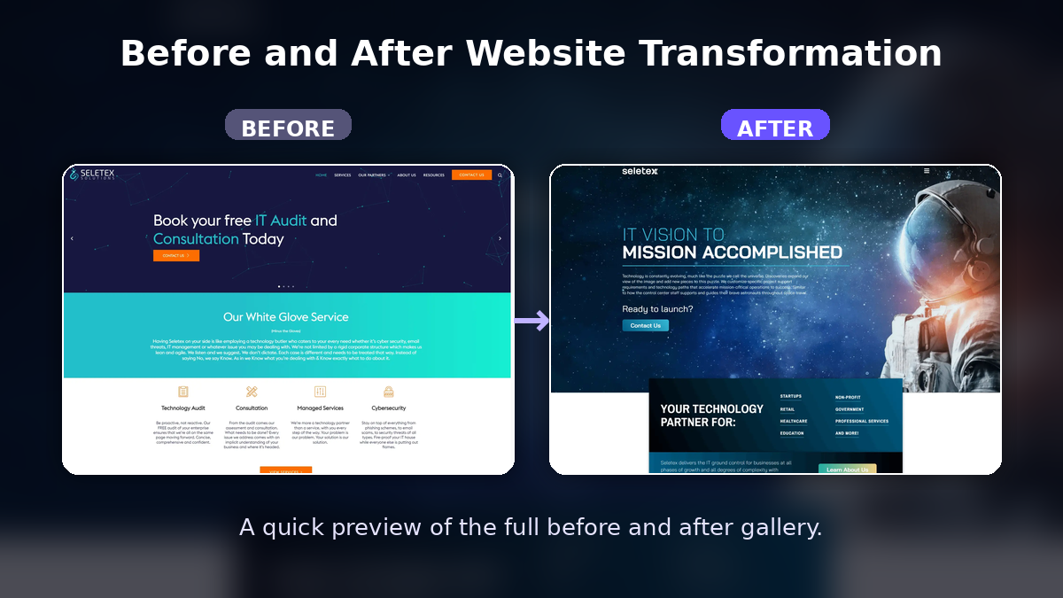 Before / after gallery preview